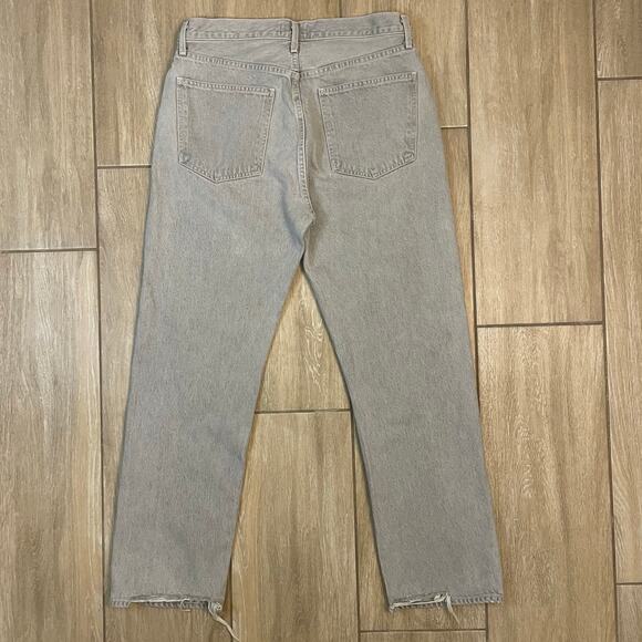AGOLDE 90s Pinch Waist Jeans Women’s 31 Light Wash Button Fly USA - Picture 2 of 14